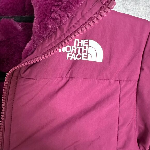 The North Face Kids Mossbud Reversible Parka Hooded Jacket Large 12 New $150 - Picture 4 of 17